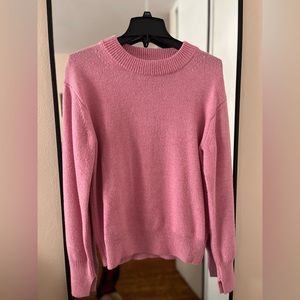 Pink H&M crew neck sweater